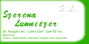 szerena lumnitzer business card